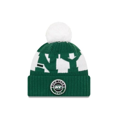 New York Jets Gorra | New Era NFL Cold Weather Sport Knit Beanie Mexico - Verdes